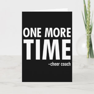 Cheer Coach Lustiges Cheerleading-Geschenk Karte