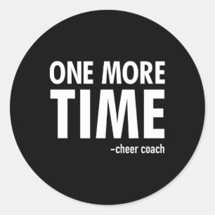 Cheer Coach Lustiges Cheerleading-Geschenk Runder Aufkleber
