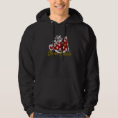 Cheer Coach Maroon Megaphone with Heart Flower Ac Hoodie (Vorderseite)