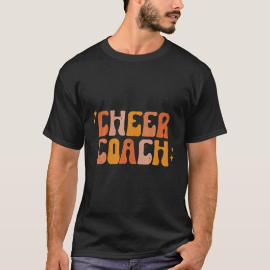 Cheer Coach School Spirit Team Retro T-Shirt (Vorderseite)