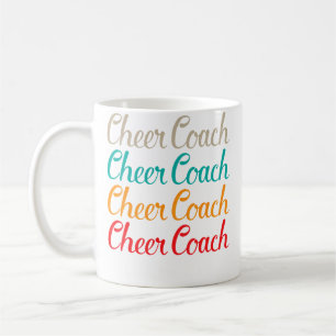 Cheer Coach Typografie Für Cheerleading Unternehme Kaffeetasse