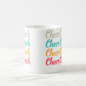 Cheer Coach Typography For Cheerleading Co Kaffeetasse (Mittel)