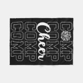 Cheer Comp Day Cheerleading Competition Day Cheerl Fleecedecke (Vorderseite (Horizontal))