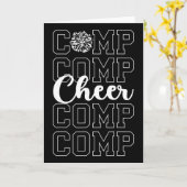 Cheer Comp Day Cheerleading Competition Day Cheerl Karte (Gelbe Blume)