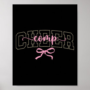 Cheer Comp Tag Cheerleader-Wettbewerbstag Kokette Poster
