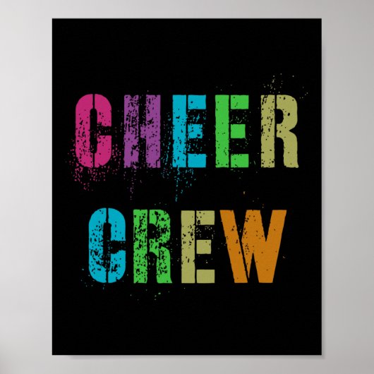 Cheer Crew Cheerleading-Team Schulcheerleader Grup Poster (Vorne)