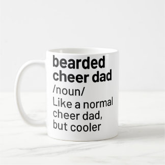 Cheer Dad Bearded Definition Cheerleading Funny Kaffeetasse