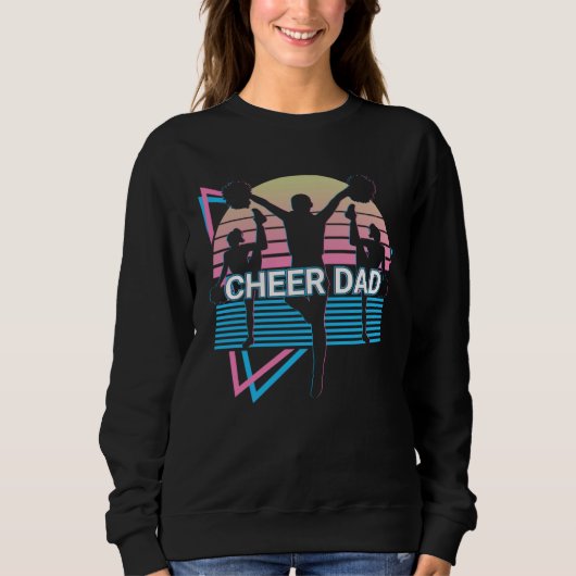 Cheer Dad Cheerleader Retro Cheeerleading Sweatshirt (Vorderseite)