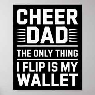 Cheer Dad Das Einzige Was Ich Wende Ist Mein Geldb Poster
