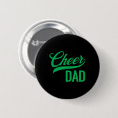 Cheer Dad Green Cheerleading Matching Eltern _1 Button (Vorne & Hinten)