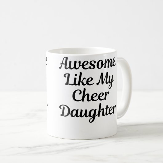 Cheer Dad Mom Cheerleading Kaffeetasse (VorderseiteRechts)
