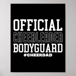 Cheer Dad Offizieller Cheerleader Bodyguard Vater Poster