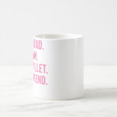 Cheer Dad Pink Cheerleading Kaffeetasse (Mittel)