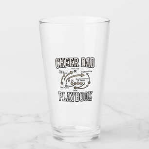Cheer Dad Playbook Vintage Vector Shirt Design_1 Glas