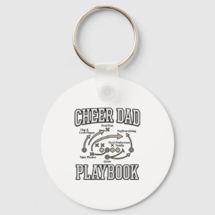 Cheer Dad Playbook Vintage Vector Shirt Design_1 Schlüsselanhänger