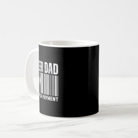 Cheer Dad Scan For Payment Cheerleading Kaffeetasse (Vorderseite Links)