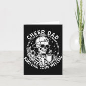 Cheer Dad Surviving Comp Weekend Skeleton Coffee F Karte (Vorderseite)