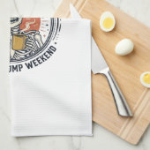 Cheer Dad Surviving Comp Weekend Skeleton Shirt_1 Geschirrtuch (Viertel Falte)