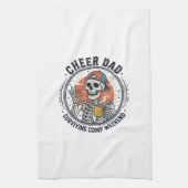 Cheer Dad Surviving Comp Weekend Skeleton Shirt_1 Geschirrtuch (Vertikal)