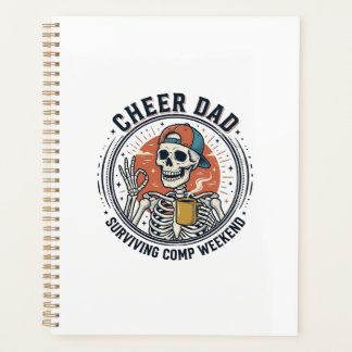 Cheer Dad Surviving Comp Weekend Skeleton Shirt_1 Planer
