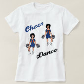 Cheer/Dance T - Shirt (Blue Oranger) (Design vorne)