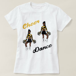 Cheer/Dance-T - Shirt (Gelbe Camouflage)