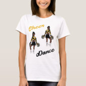 Cheer/Dance-T - Shirt (Gelbe Camouflage) (Vorderseite)