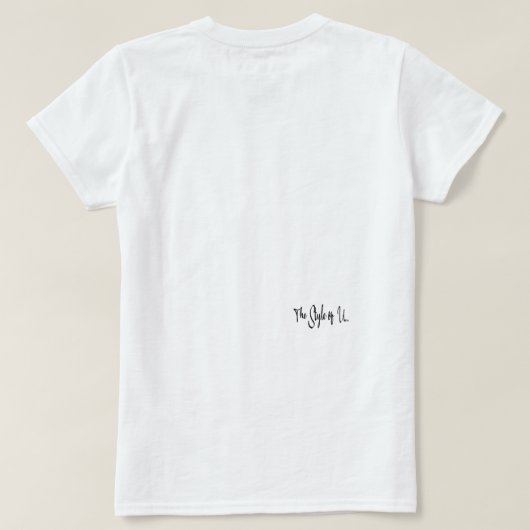 Cheer/Dance T - Shirt (Periwinkle Black) (Design Rückseite)