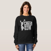 Cheer Diva  Cheerleading Cheerleader Sweatshirt (Vorne ganz)