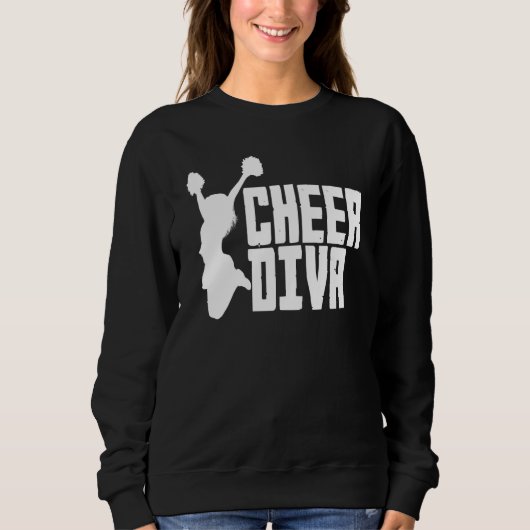 Cheer Diva  Cheerleading Cheerleader Sweatshirt (Vorderseite)