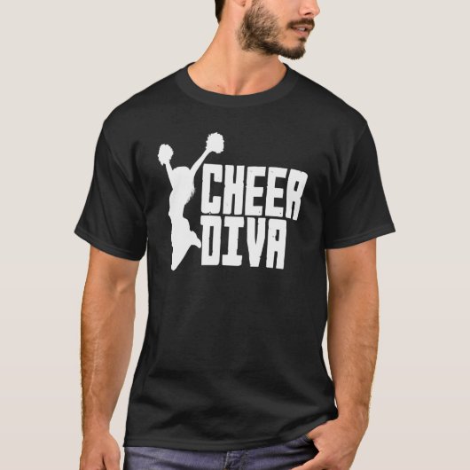 Cheer Diva Cheerleading Cheerleader T-Shirt (Vorderseite)