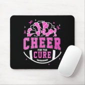 Cheer For The Breast Cancer Awareness Cheerleader  Mousepad (Mit Mouse)