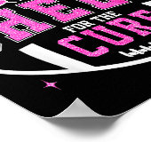 Cheer For The Breast Cancer Awareness Cheerleader  Poster (Ecke)