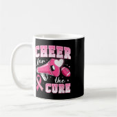 Cheer For The Cure Fußball Cheerleading Brust Ca Kaffeetasse (Links)