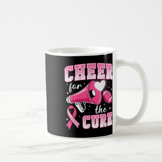 Cheer For The Cure Fußball Cheerleading Brust Ca Kaffeetasse (Rechts)