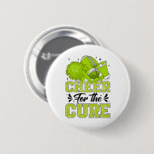 Cheer For The Cure Lymphom-Bewusstseins-Fußll Chee Button (Vorne & Hinten)