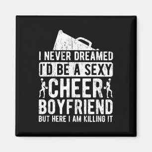 Cheer Freund Lustiger Freund Einer Cheerleaderin B Magnet