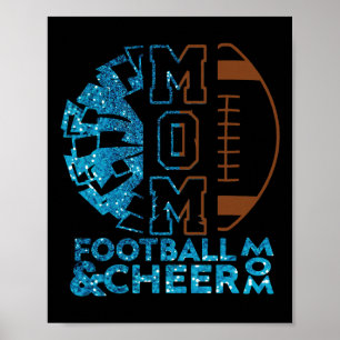 Cheer Fuß Cheerleading-Mama von Beiden Unordentlic Poster