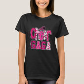 Cheer Gaga Biggest Fan Leopard Print And Pom Pom T-Shirt (Vorderseite)
