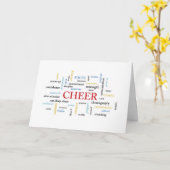 CHEER Geburtstag mit Worten Karte (Gelbe Blume)