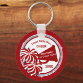 Cheer Gift Bag Ideen, Personalisiert Red White Che Schlüsselanhänger (Vorderseite)