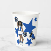 Cheer Girl Blue #1 Pappbecher (Rückseite)