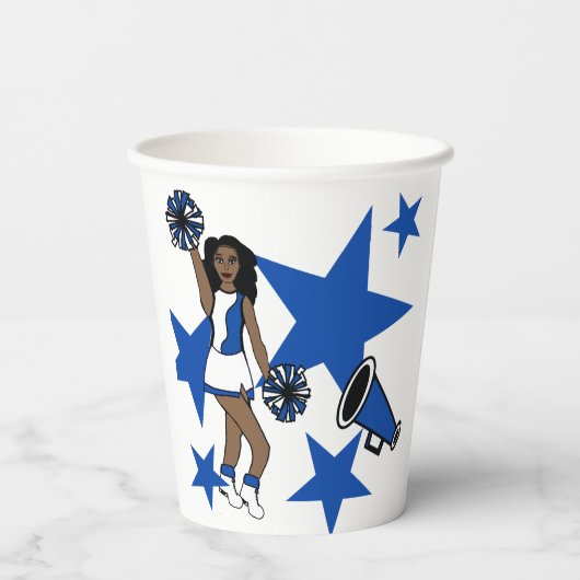Cheer Girl Blue #1 Pappbecher (Rückseite)