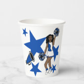 Cheer Girl Blue #1 Pappbecher (Vorderseite)