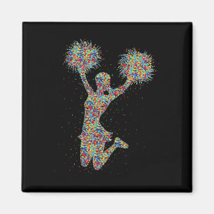 Cheer Girl Cheerleading Cheerleader Jugend Gruppe Magnet