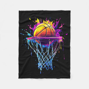 Cheer Go! Basketball Game Day Funny Sports Fleecedecke