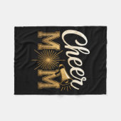Cheer Gold Cheerleader Cheerleading Mom Game Day D Fleecedecke (Vorderseite (Horizontal))