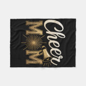 Cheer Gold Cheerleaderin Cheerleading Mutter Spiel Fleecedecke (Vorderseite (Horizontal))