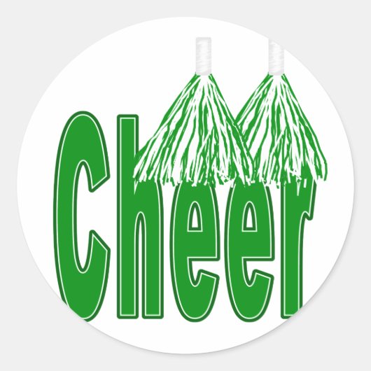 Cheer Green Stickers (Vorderseite)