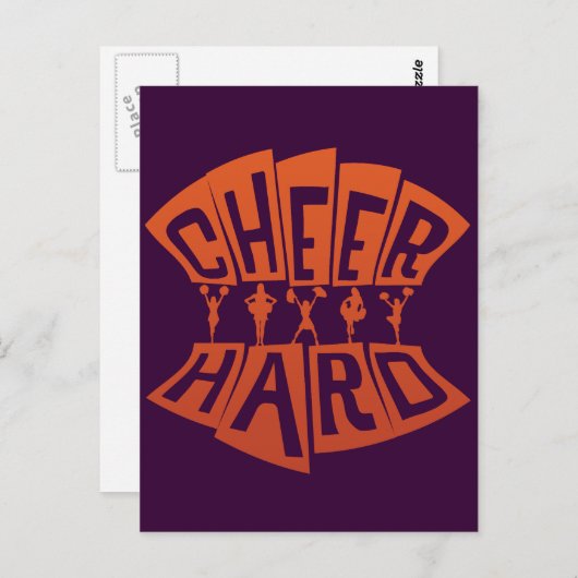 CHEER HARD POSTKARTE (Vorne/Hinten)
